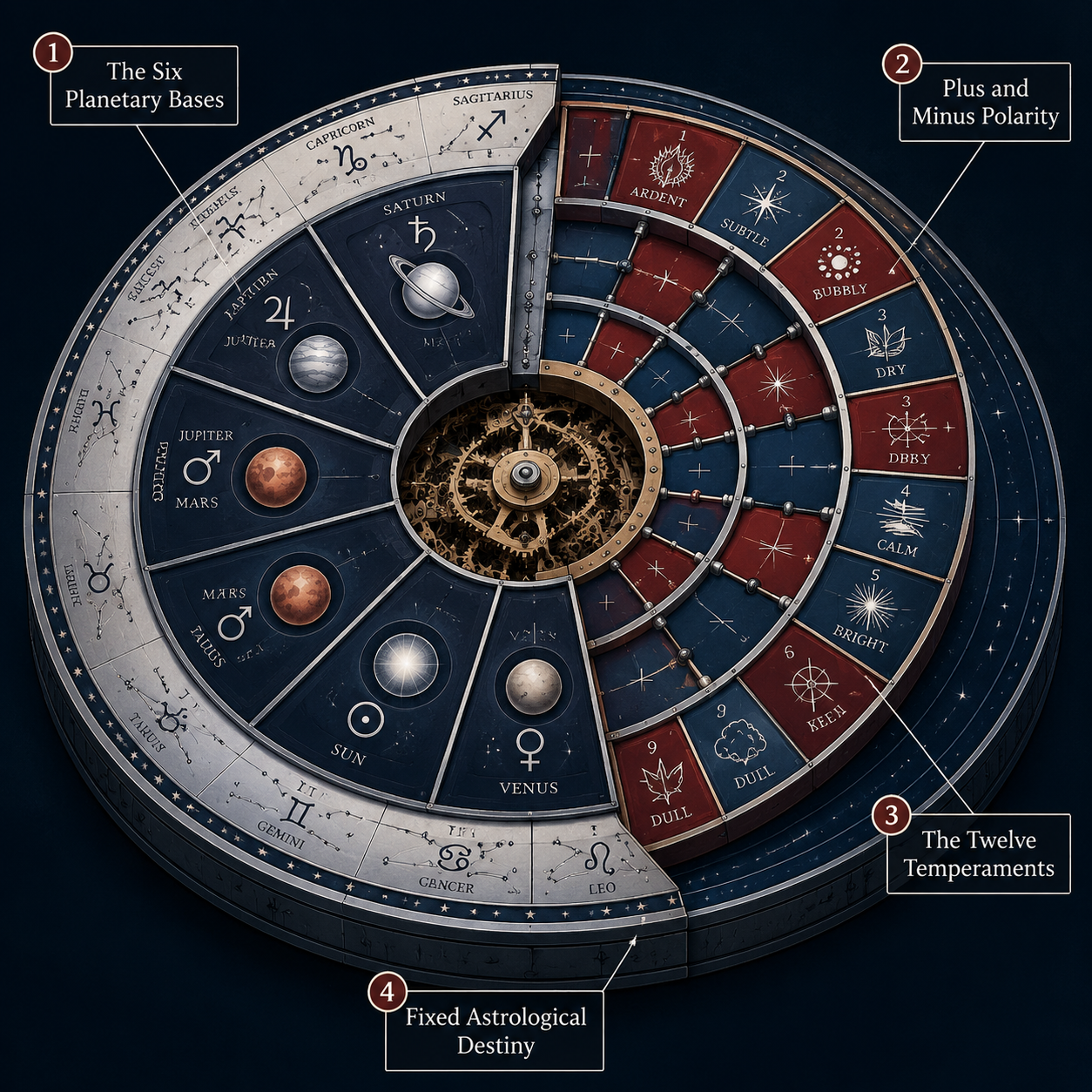 Annotated Diagram: The inner mechanics of the 12 star types