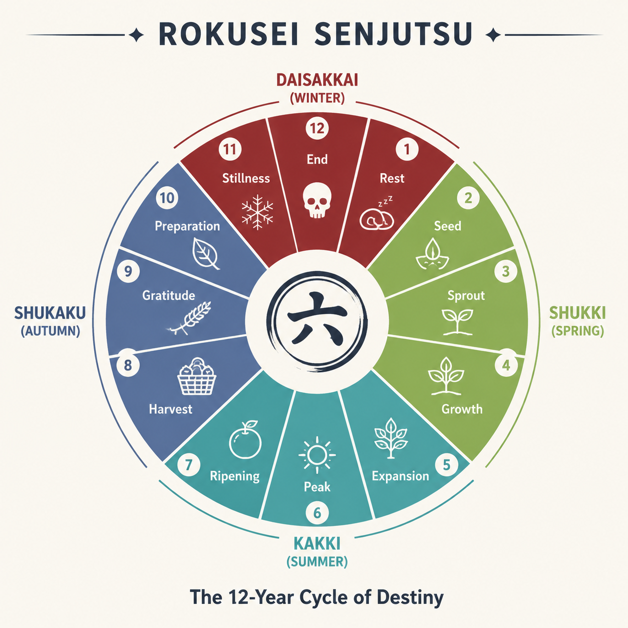 Infographic: 12-Year Cycle of Destiny diagram